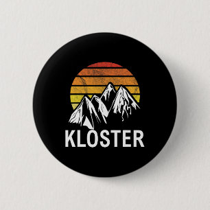 Badge Rond 5 Cm Kloster Swiss Alp Suisse Ski Resort Snowboard