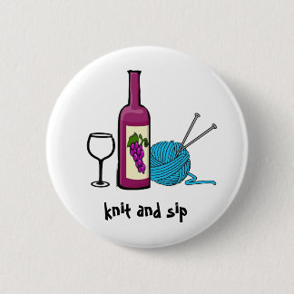 Badge Rond 5 Cm knit et sip