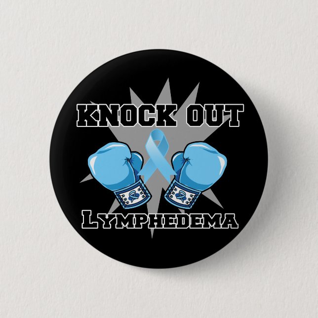 Badge Rond 5 Cm Knock Out Lymphedema (Devant)