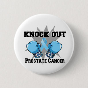 Badge Rond 5 Cm Knock Out Prostate Cancer