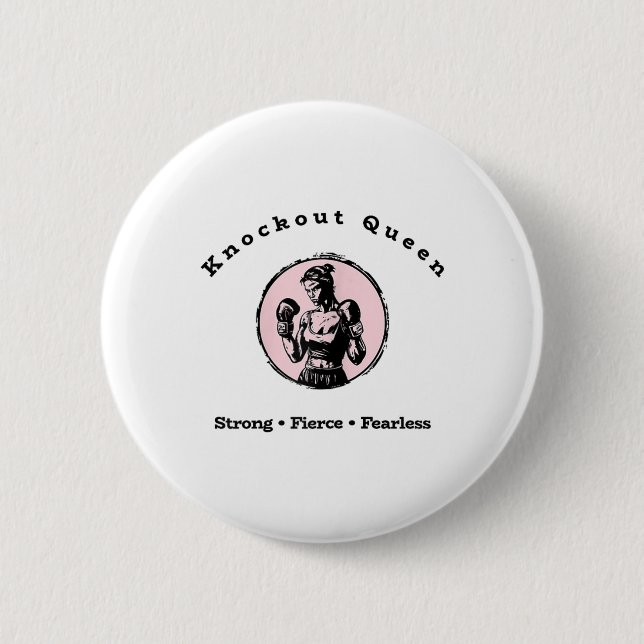 Badge Rond 5 Cm Knockout Queen (Devant)