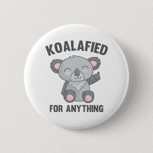 Badge Rond 5 Cm Koalafied Pour Tout
