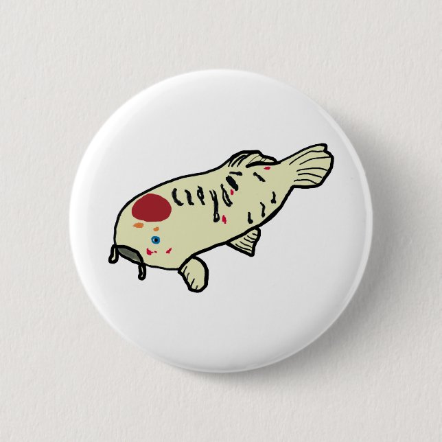Badge Rond 5 Cm Koi Carp (Devant)