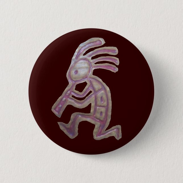 Badge Rond 5 Cm Kokopelli (Devant)