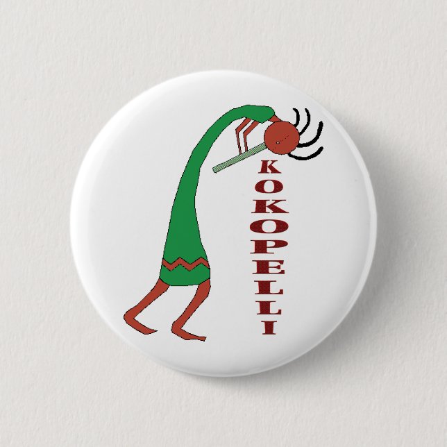 Badge Rond 5 Cm kokopelli (Devant)