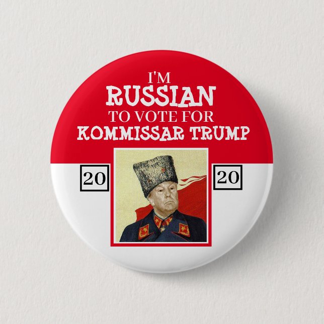 Badge Rond 5 Cm Kommissar Trump (Devant)