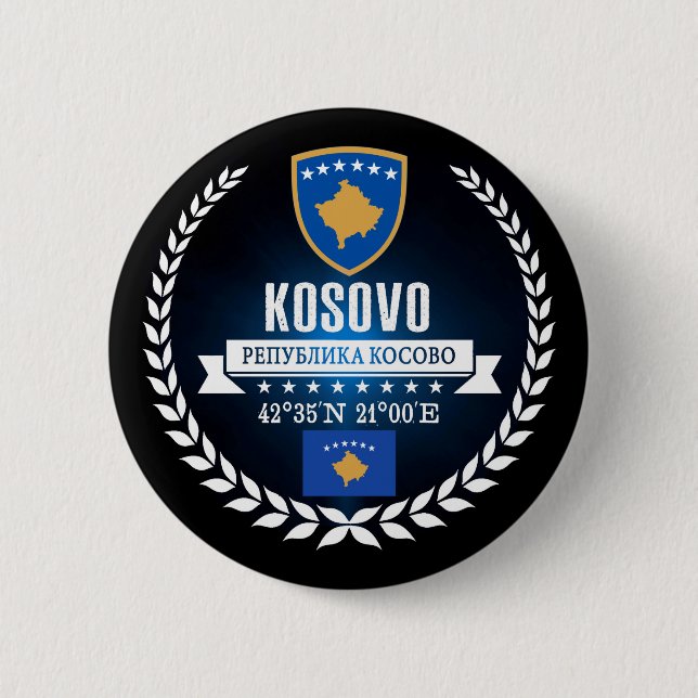 Badge Rond 5 Cm Kosovo (Devant)