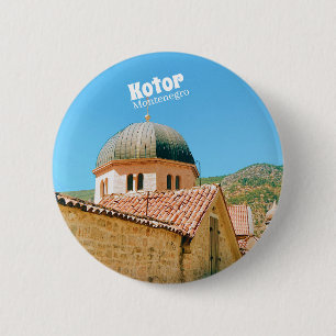 Badge Rond 5 Cm Kotor - photographie de voyage au Monténégro