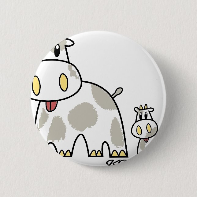 Badge Rond 5 Cm KP Friends USHI (Devant)