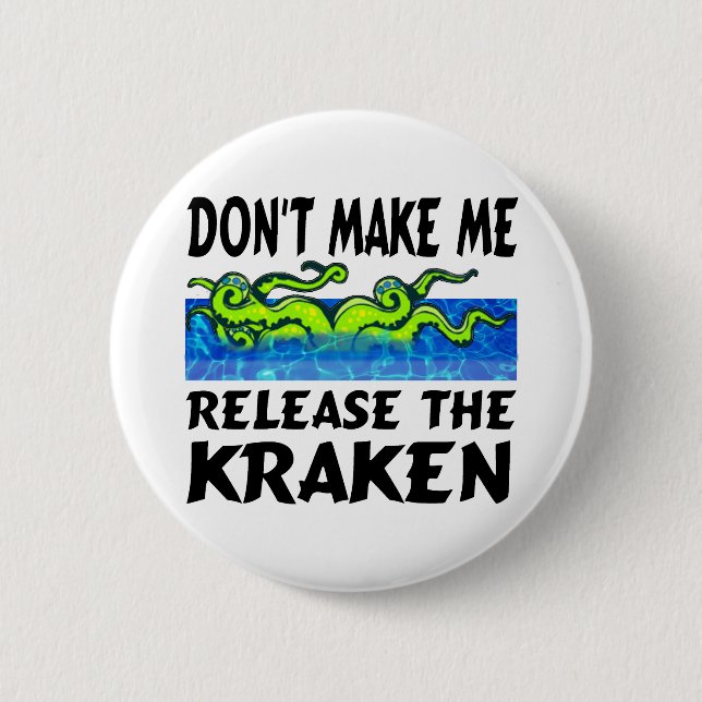 Badge Rond 5 Cm Kraken libère le kraken (Devant)