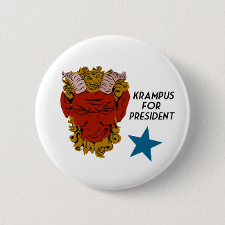 Badge Rond 5 Cm Krampus pour le bouton de campagne de président