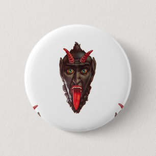 Badge Rond 5 Cm krampus vintage