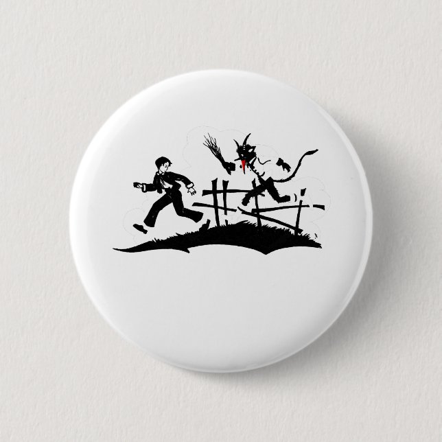 Badge Rond 5 Cm krampus xmas (Devant)