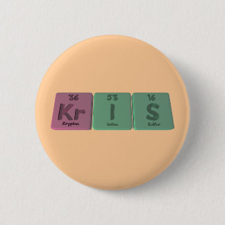 Badge Rond 5 Cm Kris en tant que soufre d'iode de krypton