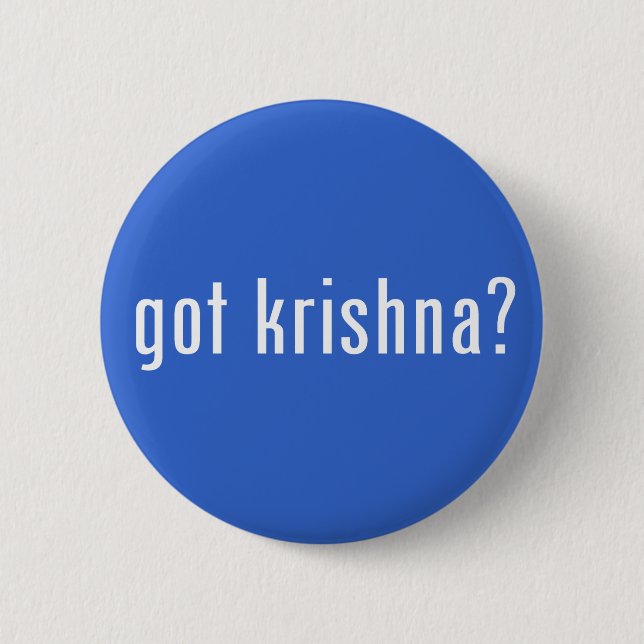 Badge Rond 5 Cm krishna obtenu ? (Devant)