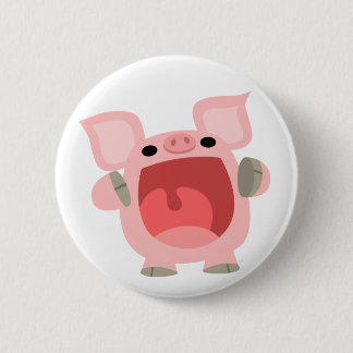 Badge Rond 5 Cm "KROUIK-KROUIK ! ! !" Insigne mignon de bouton de