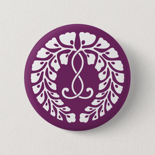 Badge Rond 5 Cm Kujo wisteria (Devant)