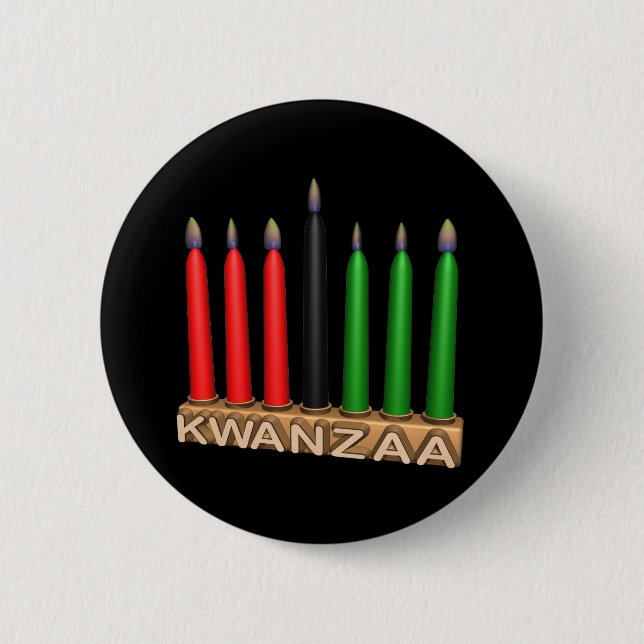 Badge Rond 5 Cm Kwanzaa (Devant)