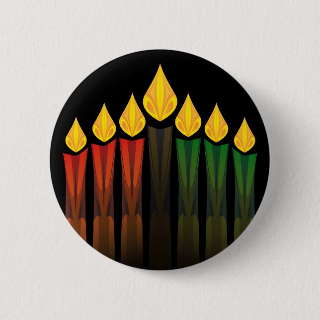 Badge Rond 5 Cm kwanzaa cand (Devant)