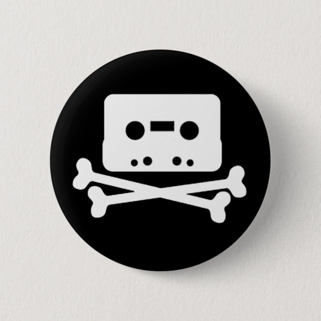 Badge Rond 5 Cm La Baie pirate de Button (Devant)