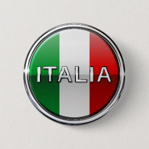 Badge Rond 5 Cm La Bandiera - le drapeau italien