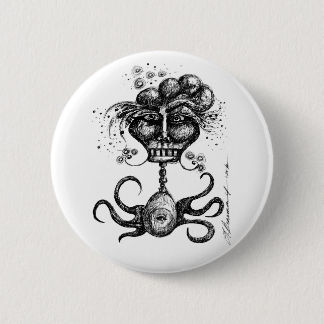 Badge Rond 5 Cm La barre originale Harpie - bouton (Devant)