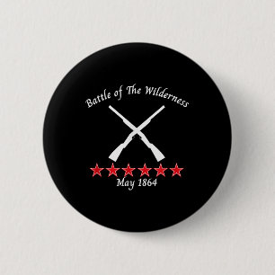 Badge Rond 5 Cm La Bataille De La Virginie Wilderness 1864 Civil B