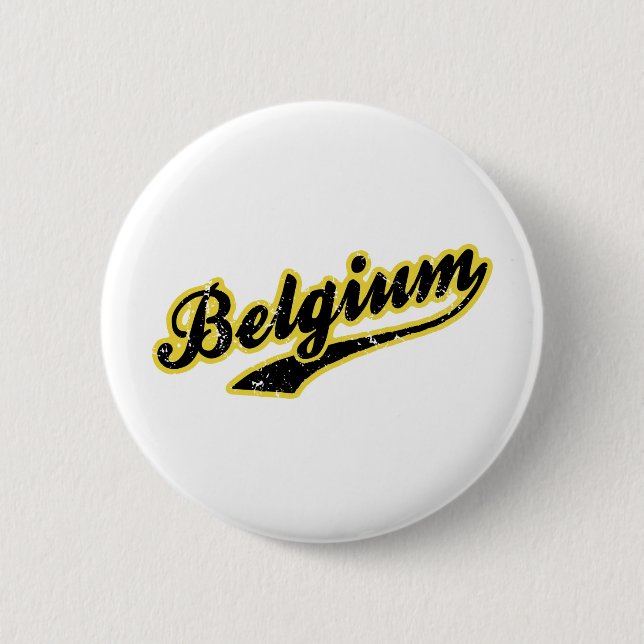 Badge Rond 5 Cm La Belgique (Devant)