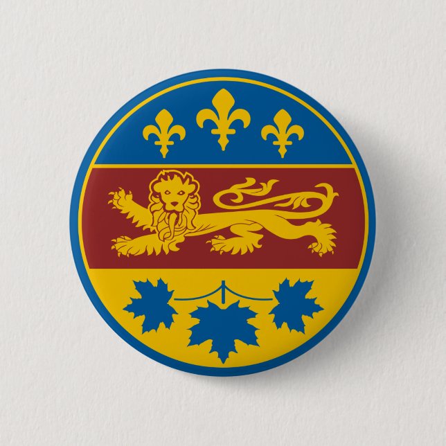 Badge Rond 5 Cm La Belle Province (Devant)