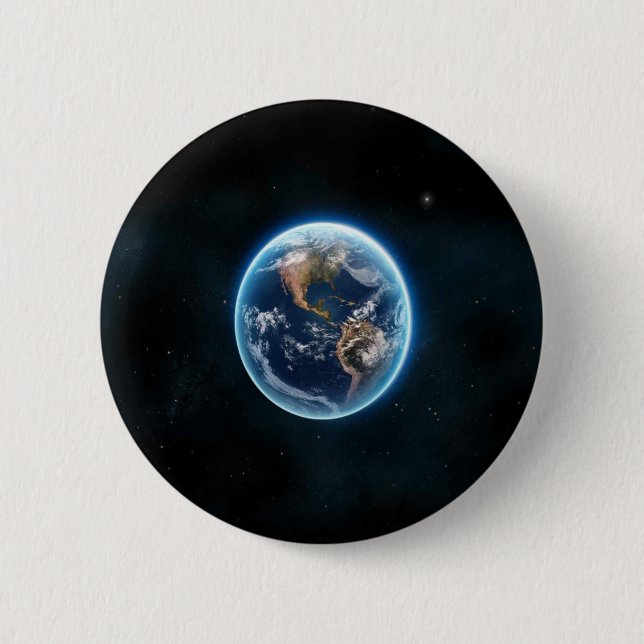 Badge Rond 5 Cm La belle terre (Devant)