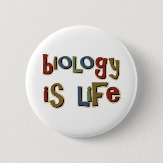 Badge Rond 5 Cm La biologie est calembour drôle de la vie