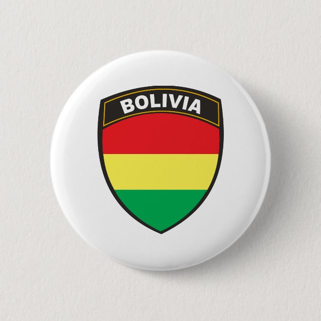 Badge Rond 5 Cm La Bolivie (Devant)