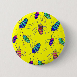 Badge Rond 5 Cm La boogie branche le bouton sur table d'écoute