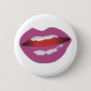 Badge Rond 5 Cm La Bouche