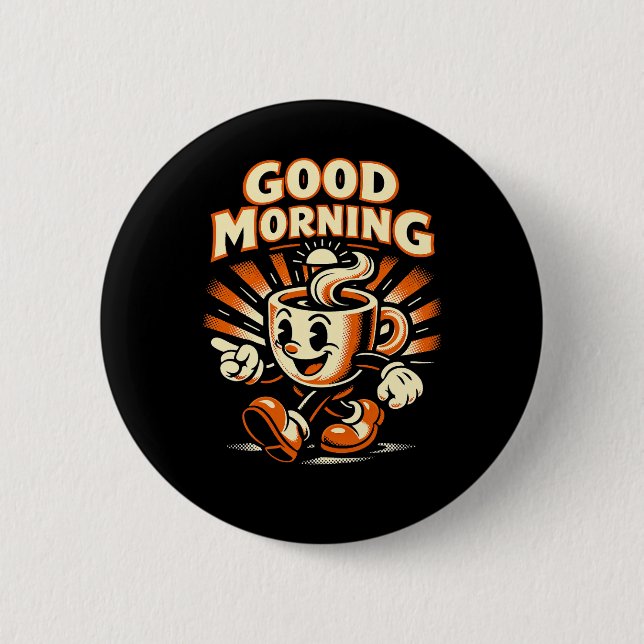 Badge Rond 5 Cm La Brûlure du Matin (Devant)