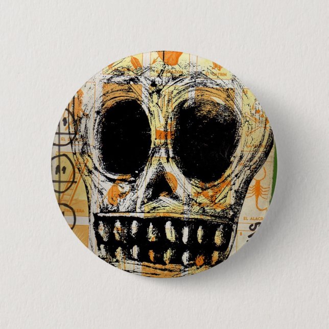 Badge Rond 5 Cm La Calavera 2 (Devant)