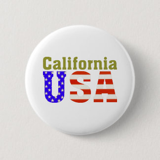 Badge Rond 5 Cm La Californie Etats-Unis !