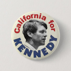 Badge Rond 5 Cm La Californie pour le bouton de Kennedy