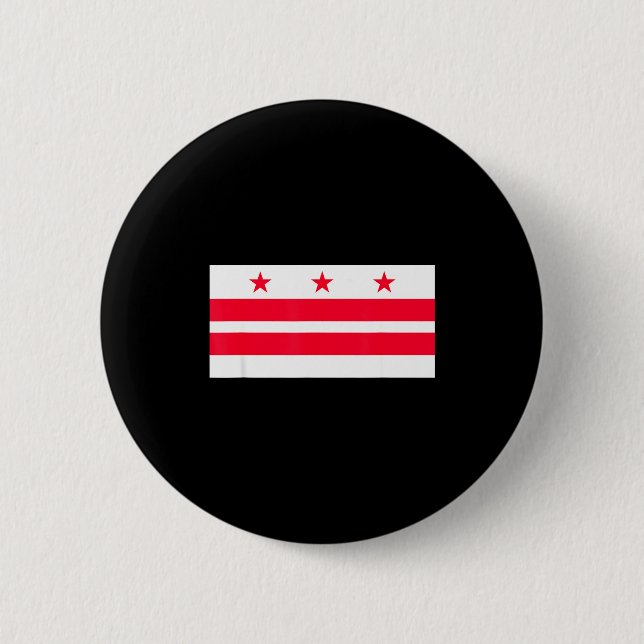 Badge Rond 5 Cm La capitale du pays, le district, Washington, Dc (Devant)