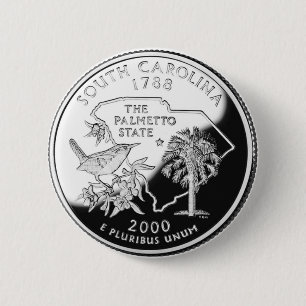 Badge Rond 5 Cm La Caroline du Sud