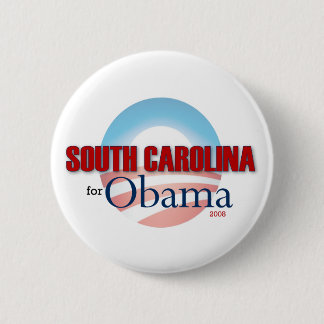 Badge Rond 5 Cm La CAROLINE DU SUD pour Obama