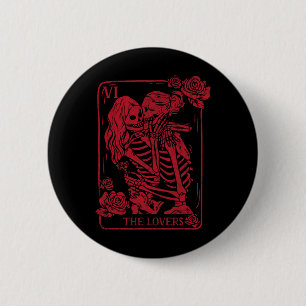 Badge Rond 5 Cm La carte de tarot des amants embrassant les sœurs