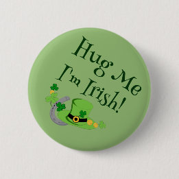 Badge Rond 5 Cm La chance de Cutesy pour les Irlandais