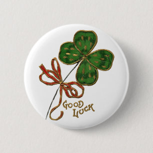 Badge Rond 5 Cm La chance du bouton irlandais