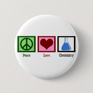 Badge Rond 5 Cm La chimie de l'amour pour la paix