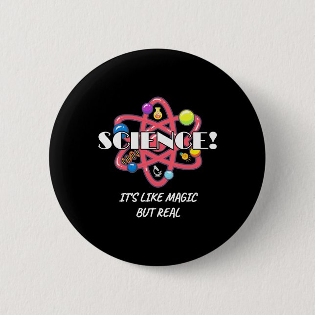 Badge Rond 5 Cm La Chimie De L'Enseignant La Science Est Comme La  (Devant)