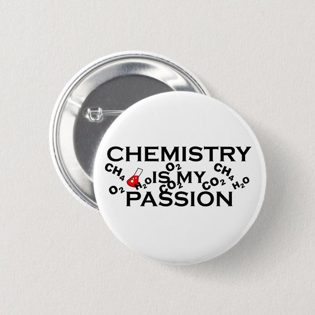 Badge Rond 5 Cm la chimie est ma passion drôle les citations de ch (Devant & derrière)