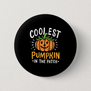 Badge Rond 5 Cm La citrouille la plus cool d'Halloween dans le pat