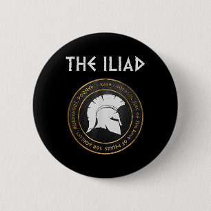 Badge Rond 5 Cm La Colère Iliade De La Guerre De Troie D'Achille