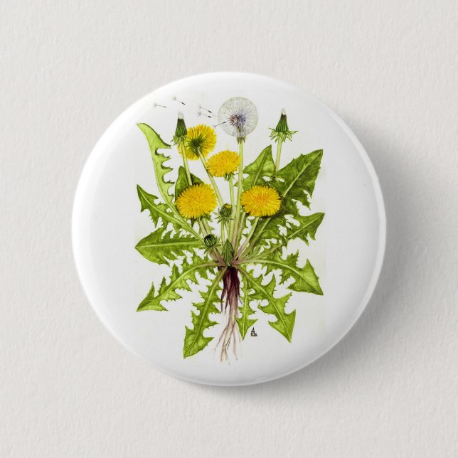Badge Rond 5 Cm La collection de pissenlit (Devant)